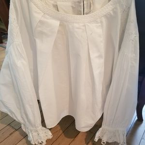 Free People Wishing Well Blouse White XS